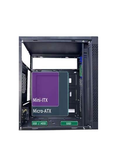 Aztb02600 Tıtan 600w Siyah Usb 2.0 Micro Atx Kasa