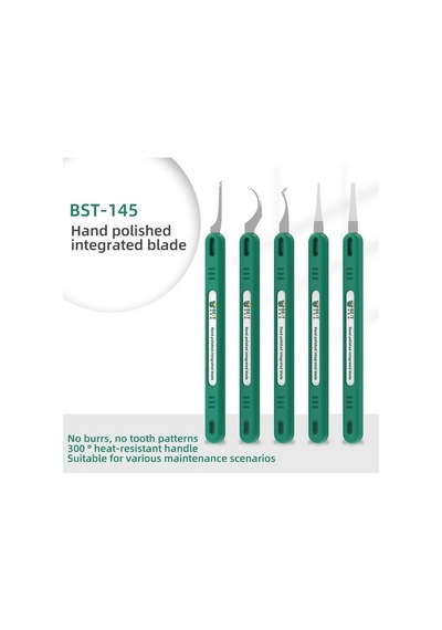 Entegre Kazıma Seti Best Bst-145 5 Parça Ic Scrape Blade Anakart Pcb Tamir Seti