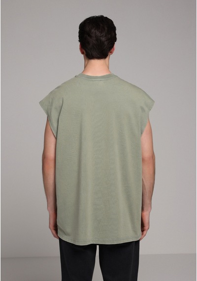 Colin's Colins Oversize Fit Erkek Yeşil Atlet Cl1080568 Q1.v2 Sag Sage