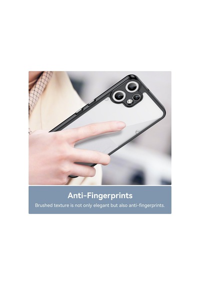 Caseonn Nothing Cmf Phone 2 Pro Kılıf Kamera Korumalı Darbe Emici Şeffaf Arka Kapak Siyah