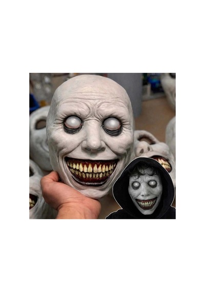 Dehşet Gülüşlü Donuk Göz Efektli Korku Maskesi 22x18 Cm - Parti Gözlüğü & Maske - Hafif Ve Dayanıklı 0 - 99