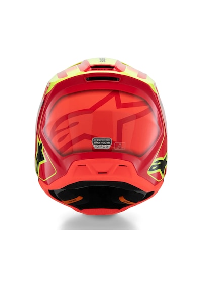 Alpinestars Sm3 Youth Fray Off-road Çocuk Genç Motosiklet Kaskı Kırmızı Sarı