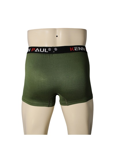 Kenn Paul Erkek Haki Premium Bambu Boxer Rahat Boxer Esnek Kumaş Çok Renkli