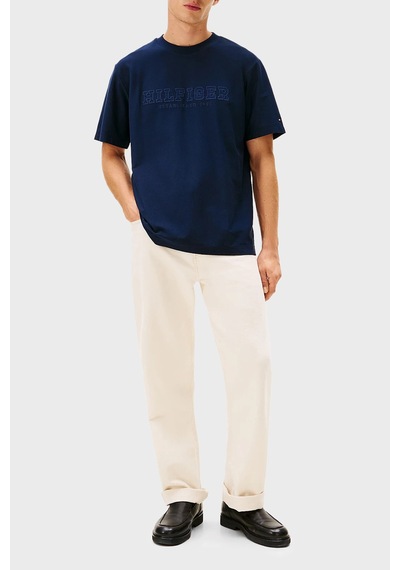 Tommy Hilfiger Erkek T Shirt Mw0mw41766 C1g Lacivert Lacivert