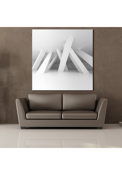 Çubuklar Kanvas Tablo 140x140cm