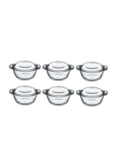 Paşabahçe Basic Mini Saklama Kabı 6' lı Takım 97343 Beyaz