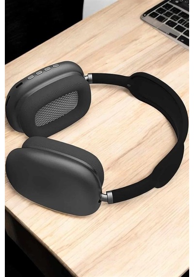 Mey İthalat P9 Plus Kulaklık Siyah Bluetooth Bağlantılı Kulak Üstü Kablosuz