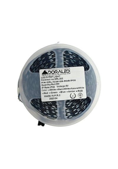 5v Adreslenebilir Ws2812b Argb Pixel Şerit Led Ip20 M:60led 5m Magic Led