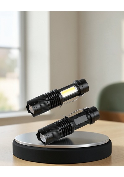 Mini Led El Feneri, Suya Dayanıklı, 4 Modlu