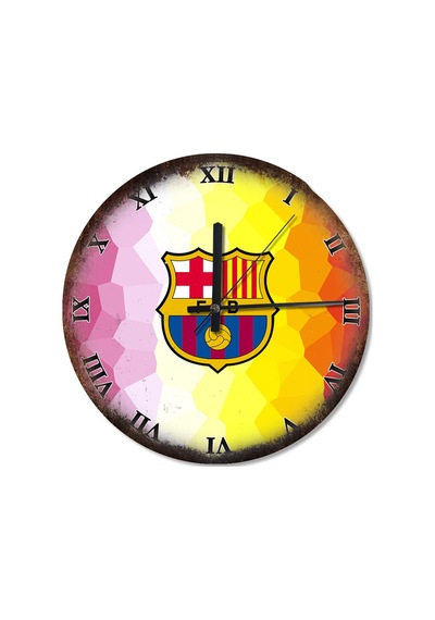 Fc Barcelona Arması Analog Duvar Saati (407694936) Çok Renkli