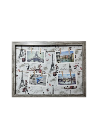 Kişiye Özel 4 Fotoğraflı İpli Ve Mandallı Dekoratif Ahşap Çerçeve 37x47 Cm - Yüksek Kalite Baskı H