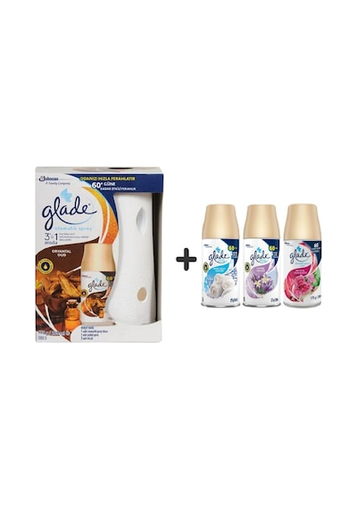 Glade Otomatik Sprey Oryantal Oud + Temiz Çarşaf + Lavanta Ferahlığı + Meyve Çiçek 4 x 269 ML