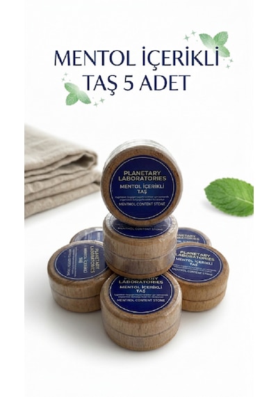 Mentol İçerikli Taş Masaj Taşı Spa Masaj Taşı Serinletici Mentol 5'li