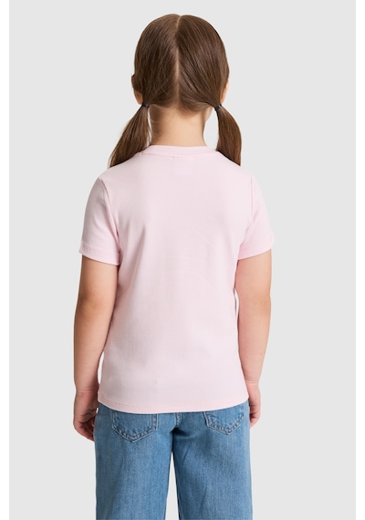 U.S. Polo Assn. Kız Çocuk Açık Pembe Tişört Basic 50325626-vr078 Acık Pembe