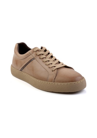 Vizon Hakiki Deri Erkek Sneaker E01593002703 Vizon