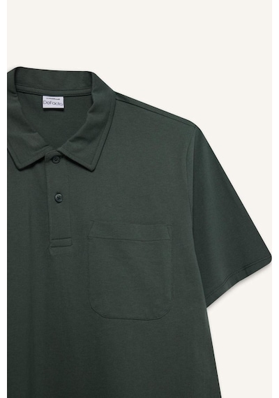 DeFacto %100 Pamuk Regular Fit Polo Yaka Kısa Kollu Tişört D7656AX25SPGN498