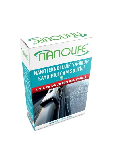 Nanolıfe 1 Yıl-20 Bin Km. Etkili Yağmur Kaydırıcı - Cam Su İtici 3'lü Paket