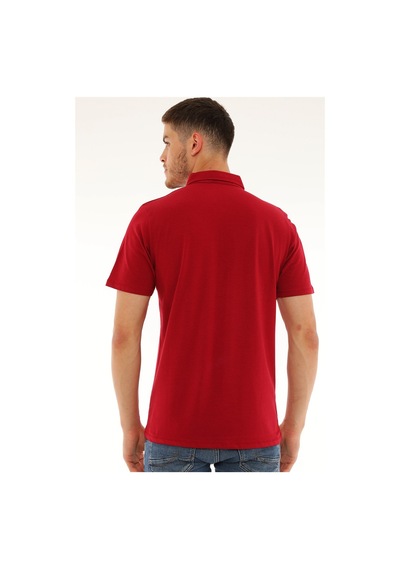 T8583 Dewberry Erkek T-shırt-bordo Bordo