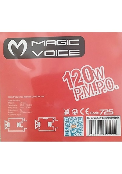 Magicvoice 120 Watt 97 Db Tweeter