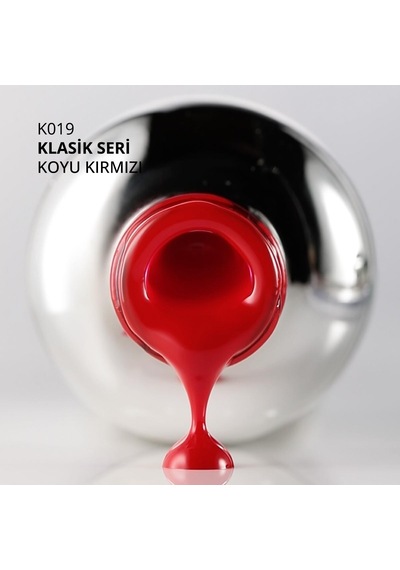 Kalıcı Oje K019, Koyu Kırmızı, 10 Ml