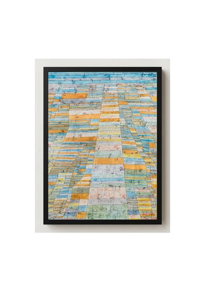 Modern Sanat Klee Ana Yol Ve Yan Yollar Çerçevesiz Poster 21x30 Cm A4 Tablo Modern Sanat
