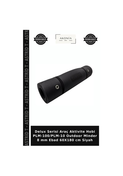Delux Serisi Araç Aktivite Hobi Plm-100/plm-10 Outdoor Minder 8 Mm Ebad 60x180 Cm Siyah