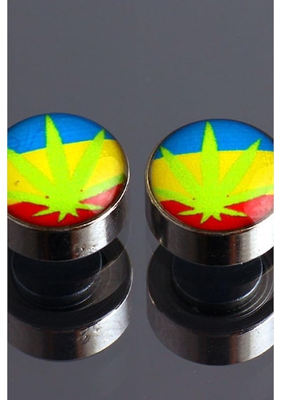 Tkpe00566 Brazil Hemp Mıknatıslı Unisex Küpe K4 Diğer