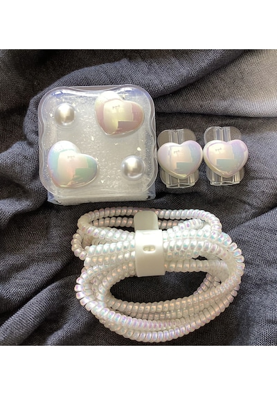 Brokoli Home Apple Uyumlu iPhone 18w/20w Şarj Kılıfı, Şarj Kablosu Örme Aparatı, Kablo Koruyucu Aparatı,i Diğer