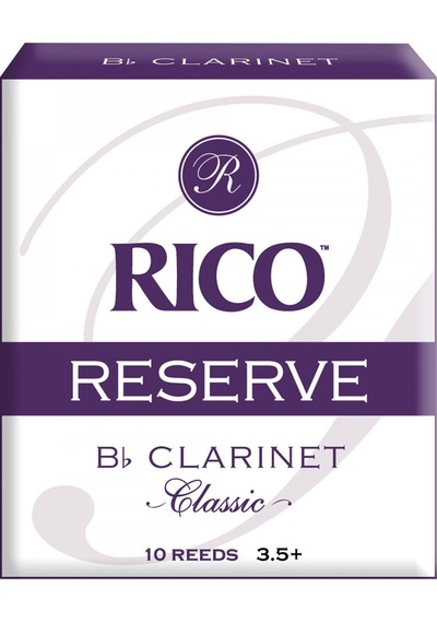 D'addario Rct10355 Reserve Classic Bb Klarnet Kamışı No: 3.5+ Profesyonel - 10'lu Paket Kalın Uç Tasarımı, Profesyonel Direnç Ve Zengin Harmonikler
