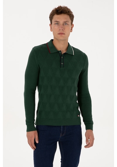 U.s. Polo Assn. Erkek Koyu Yeşil Kazak /triko 50308307-vr079 Koyu Yesıl