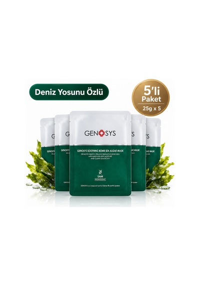 Genosys Soothing Bomb Sea Algae Mask 5'li Paket 25 G X 5
