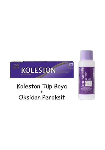 Koleston Tüp Boya 50 Ml - 6.74 Terrakota + 20 Vol Oksidan Peroksit