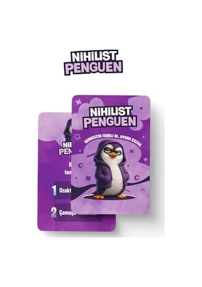 Nihilist Penguen, Eğlenceli Parti Kart Oyunu, 3-8 Oyuncu, 15-20 Dakika