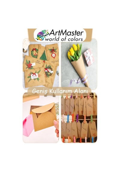 Kraft Kağıdı 25x35 Cm 100 Adet 80 Gr Hediye Paketleme Kagıdı Çeyiz Kaplama Kağıt Saman Kağıt Çizim Kağıdı