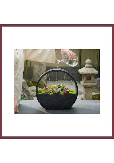 Storeşahin 3d Baskı Self-watering Planter - Kendi Kendini Sulayan Saksı-siyah Shn0720