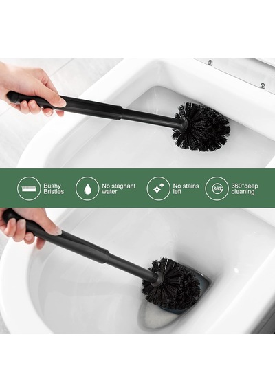 Wc Zili Ve Tuvalet Fırçası Seti, 2'si 1 Arada Tuvalet Kase Fırçası, Tutuculu, Banyo Temizleme Aleti Kombinasyonu, Çok Renkli