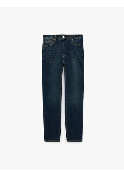 Koton Pamuklu Normal Bel 5 Cepli Skinny Jean Pantolon - Michael Jean Koyu İndigo 7sam40068nd