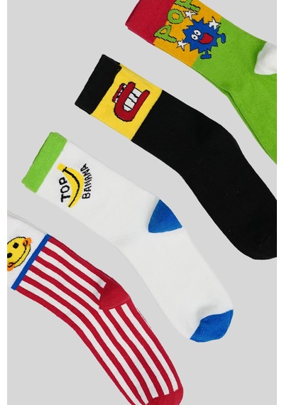 Defne Baby 4 Çift Çocuk Soket Çorap Renkli