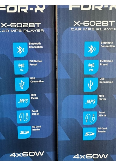 For-x Bt/aux/sdcard/radio/usb 3 Amfi Çıkışlı 4x60 Watt Oto Teyp