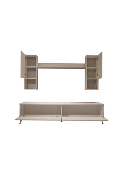 Decoraktiv Eko 5da Slm Std Silver Tv Ünitesi Tv Sehpası Beyaz