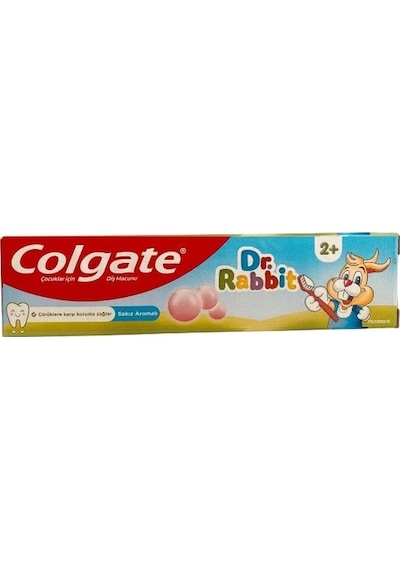 Colgate Dr. Rabbit Çocuk Diş Macunu 2+ Sakız Aromalı 50 Ml Çürük Önleyici