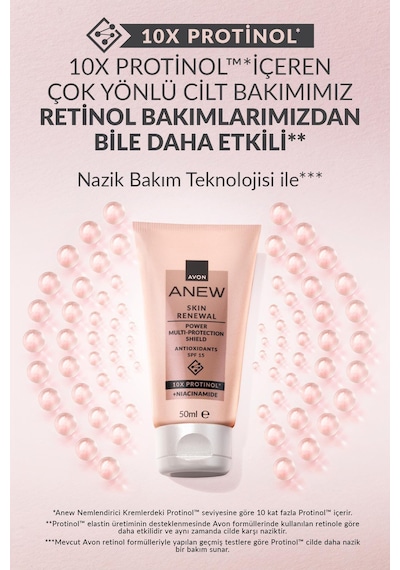 Anew Power Çok Amaçlı Cilt Koruyucu Krem Spf15 50 Ml. Üçlü Paket