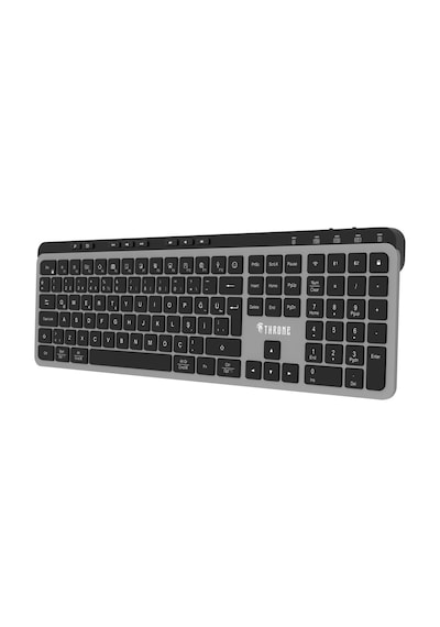 Throne Elite K1 Sessiz Switch 110+8 Multimedya Tuşlu Windows & Macos Uyumlu Premium Alüminyum-Metal Kablosuz Klavye