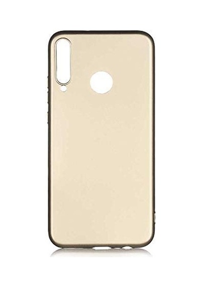 Huawei Y6p İle Uyumlu Kılıf Gold Premier Silikon  Esnek İnce Geliştirilmiş Dayanıklı Darbe Karşıtı Koruyucu Yeni Tasarım Huawei Y6p, Gold Sku: Zeusb09x45czbl