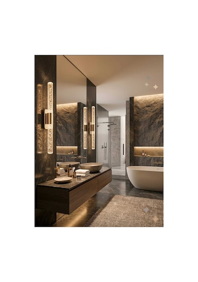 Bubblelight Medium 40 Cm Modern Tasarım Led Aplik - Duvar Lambası - Gümüş - Elektrikli - Günışığı Gümüş Elektrikli