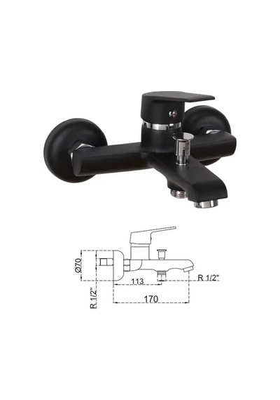 Delta Black Banyo Bataryası Liberella Krom