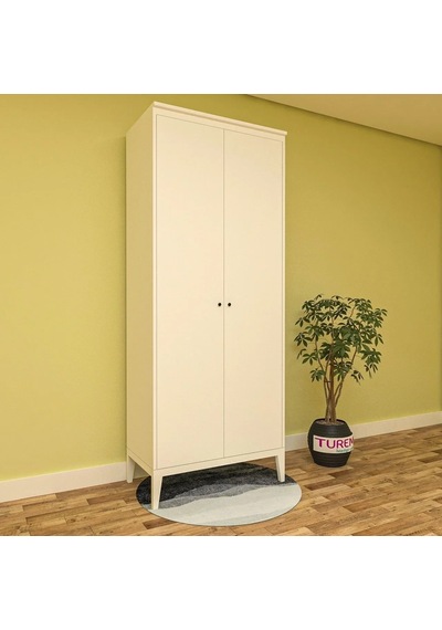 Almera 2 Kapılı Gardırop Mdf Sis Gri Almera 2 Kapılı Gardırop Mdf Sis Gri