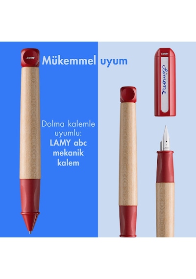 Lamy Abc Dolma Kalem Ahsap Govde A Uc Kirmizi Diğer