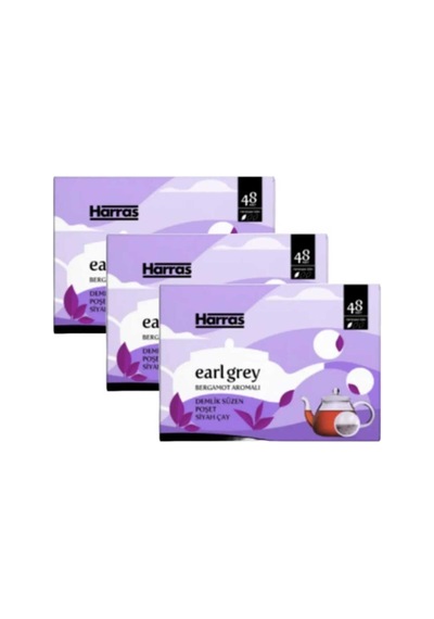 Earl Grey Bergamot Aromalı Bardak Süzen Poşet Siyah Çay 25'li X 3 Paket