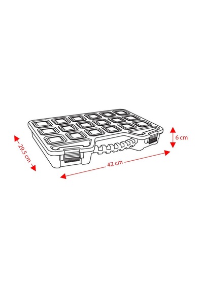 Eurostar Kk1718 Mega Organizer Kutu 18" 42x29.5x6 Cm Asr-2035